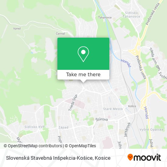 Slovenská Stavebná Inšpekcia-Košice map