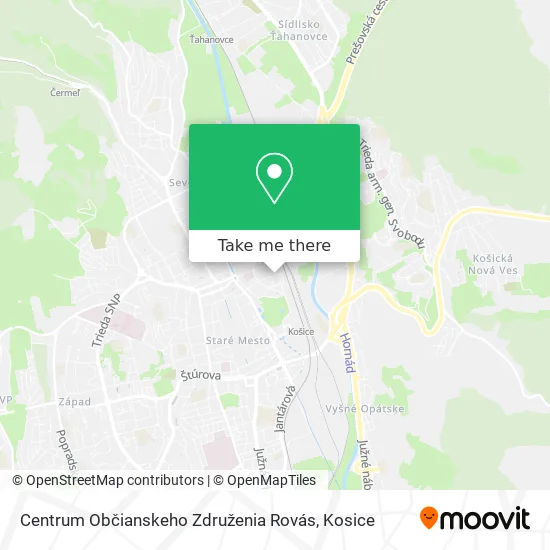 Centrum Občianskeho Združenia Rovás map