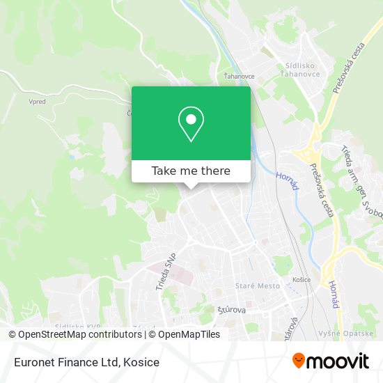 Euronet Finance Ltd map