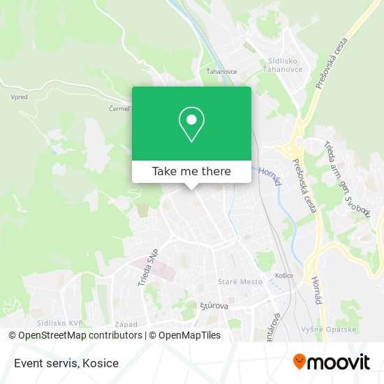 Event servis map