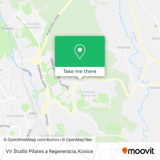 VV Študio Pilates a Regenerácia map