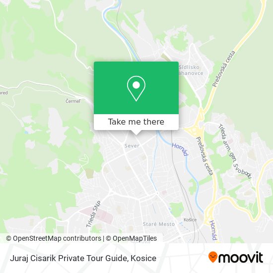 Juraj Cisarik Private Tour Guide map