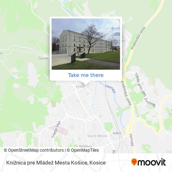 Knižnica pre Mládež Mesta Košice map