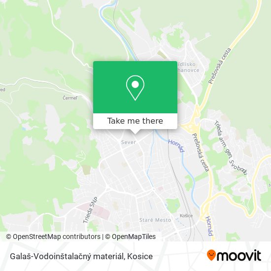 Galaš-Vodoinštalačný materiál map