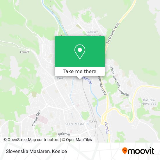 Slovenska Masiaren map