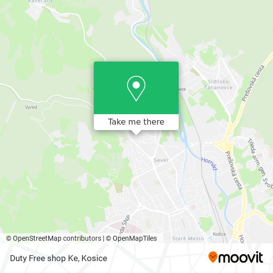 Duty Free shop Ke map