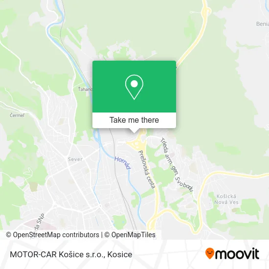 MOTOR-CAR Košice s.r.o. map
