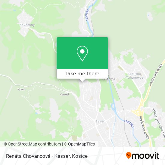 Renáta Chovancová - Kasser map