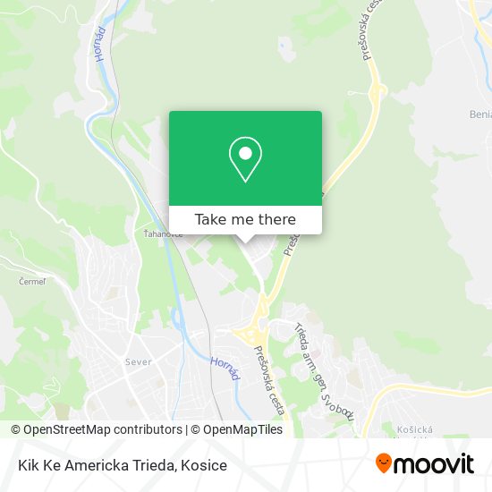 Kik Ke Americka Trieda map