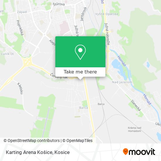 Karting Arena Košice map