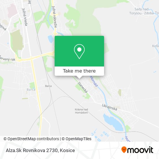 Alza.Sk Rovnikova 2730 map