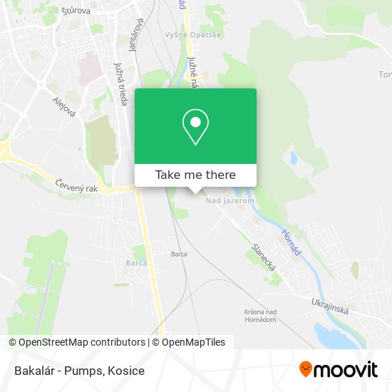 Bakalár - Pumps map