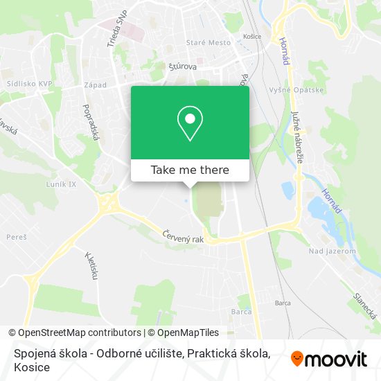 Spojená škola - Odborné učilište, Praktická škola map