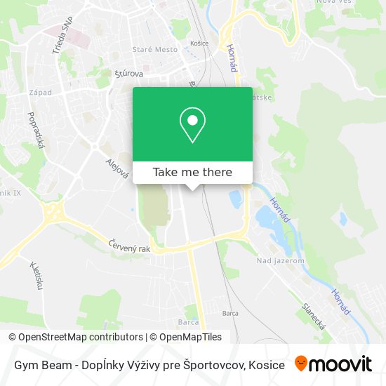 Gym Beam - Dopĺnky Výživy pre Športovcov map