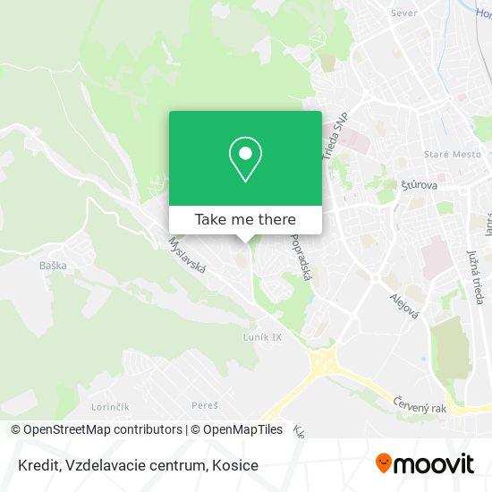 Kredit, Vzdelavacie centrum map