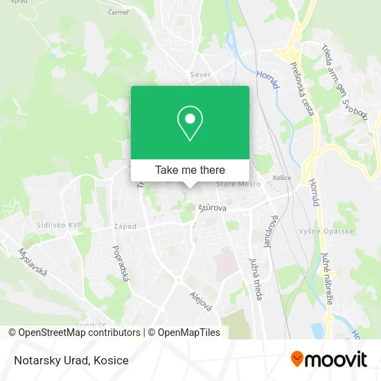 Notarsky Urad map