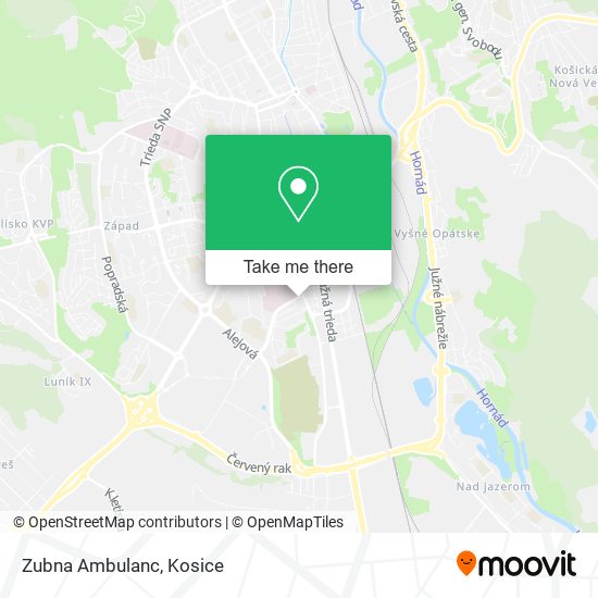 Zubna Ambulanc map