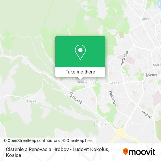 Čistenie a Renovácia Hrobov - Ludovít Kokolus map