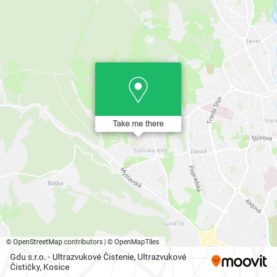 Gdu s.r.o. - Ultrazvukové Čistenie, Ultrazvukové Čističky map