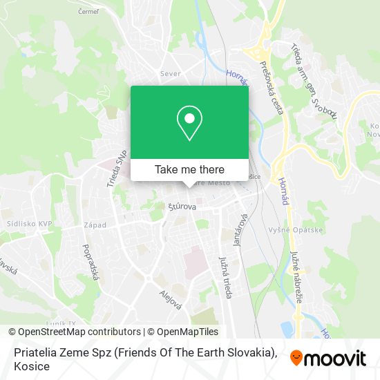 Priatelia Zeme Spz (Friends Of The Earth Slovakia) map