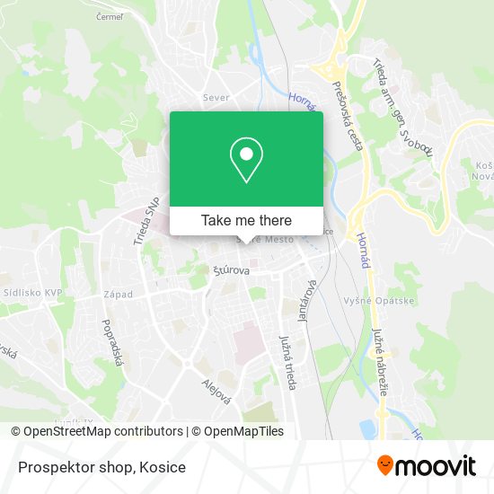 Prospektor shop map