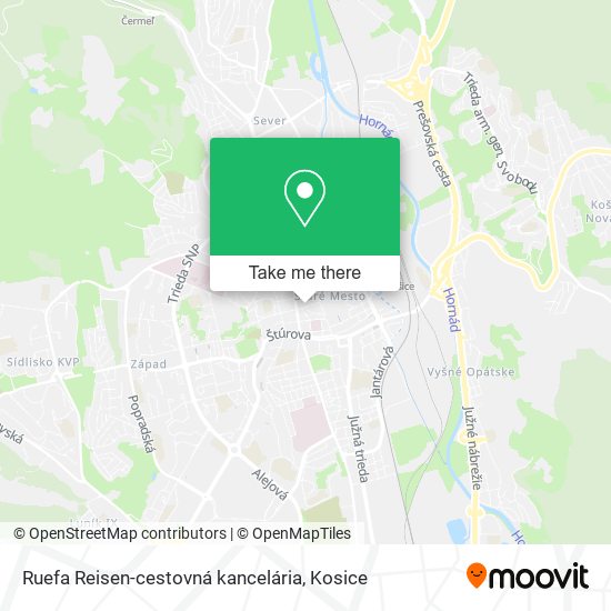 Ruefa Reisen-cestovná kancelária map