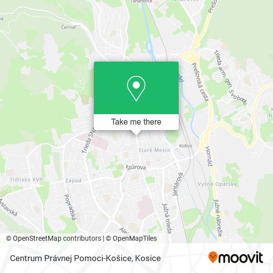 Centrum Právnej Pomoci-Košice map