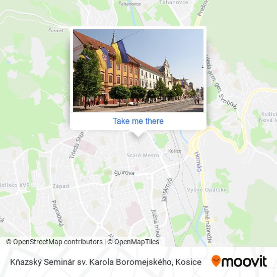 Kňazský Seminár sv. Karola Boromejského map