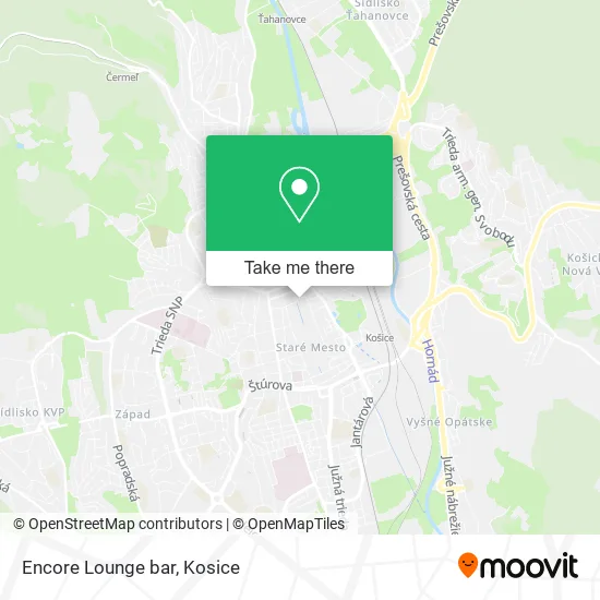 Encore Lounge bar map