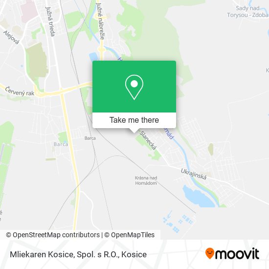 Mliekaren Kosice, Spol. s R.O. map