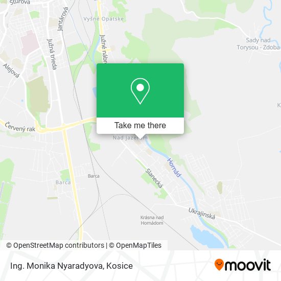 Ing. Monika Nyaradyova map