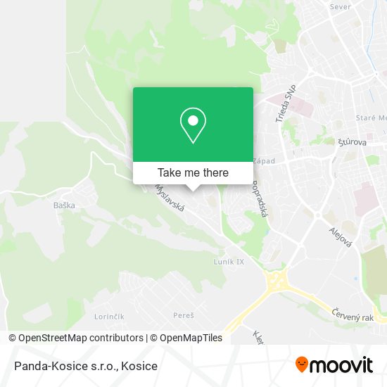 Panda-Kosice s.r.o. map