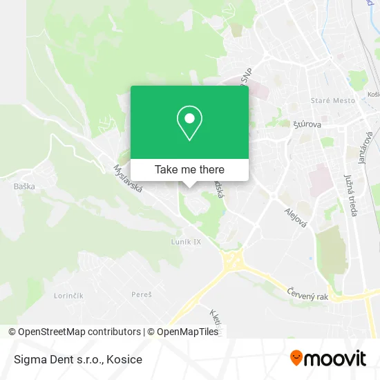 Sigma Dent s.r.o. map