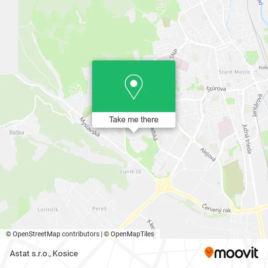 Astat s.r.o. map