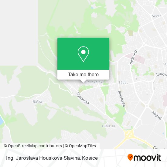 Ing. Jaroslava Houskova-Slavina map