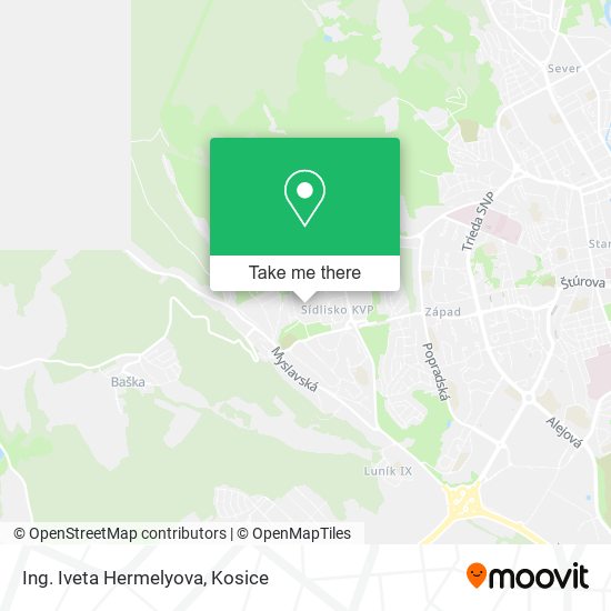 Ing. Iveta Hermelyova map