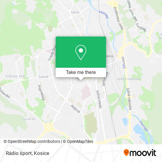 Rádio šport map