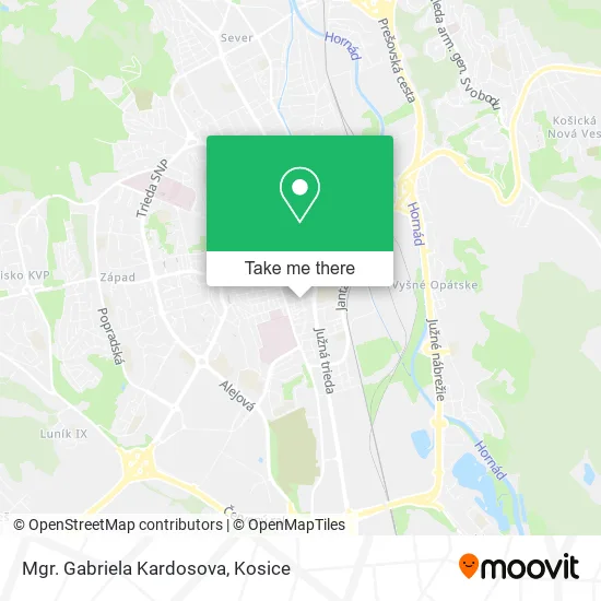 Mgr. Gabriela Kardosova map