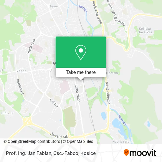 Prof. Ing. Jan Fabian, Csc.-Fabco map