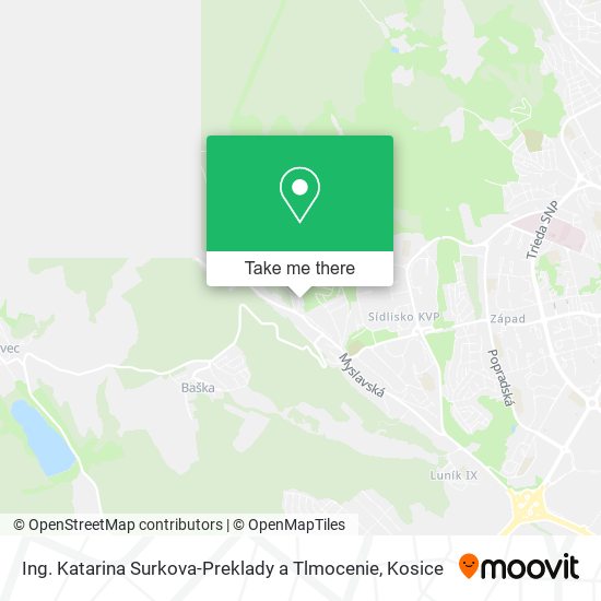 Ing. Katarina Surkova-Preklady a Tlmocenie map