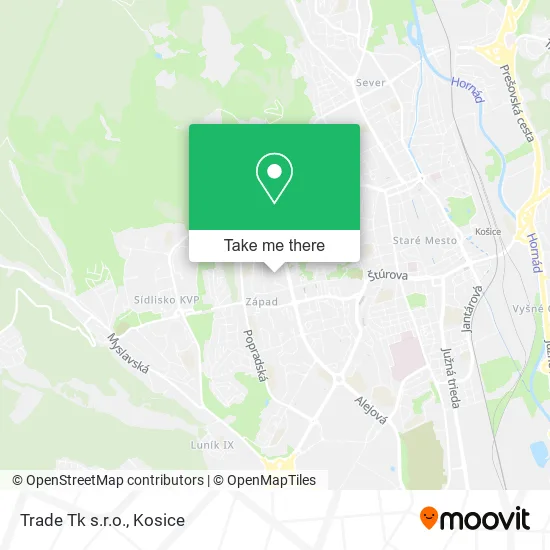 Trade Tk s.r.o. map
