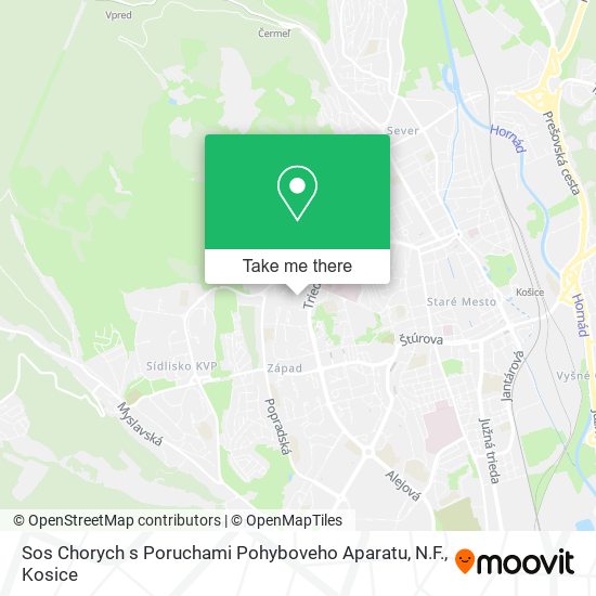 Sos Chorych s Poruchami Pohyboveho Aparatu, N.F. map