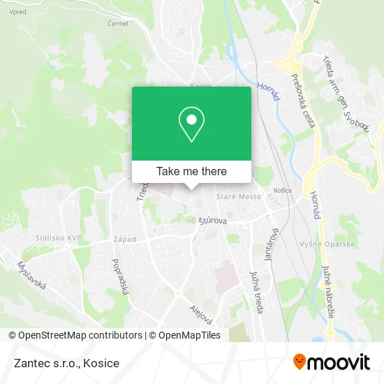 Zantec s.r.o. map