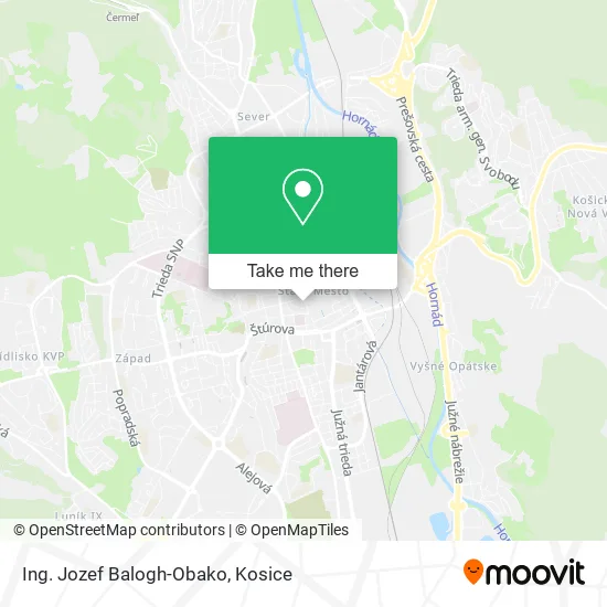 Ing. Jozef Balogh-Obako map