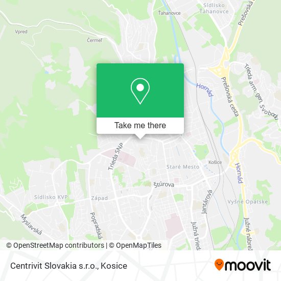 Centrivit Slovakia s.r.o. map