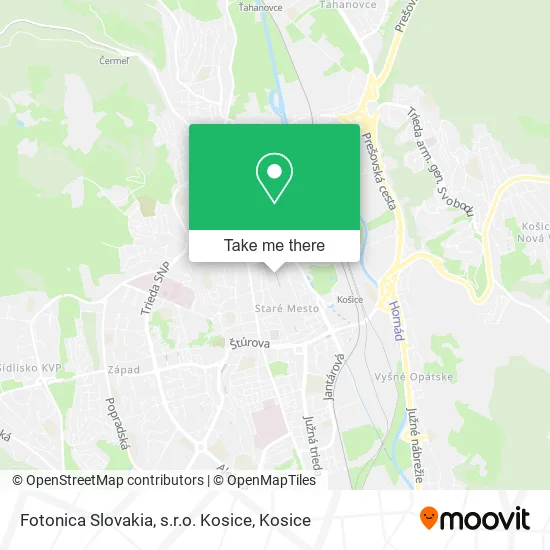 Fotonica Slovakia, s.r.o. Kosice map