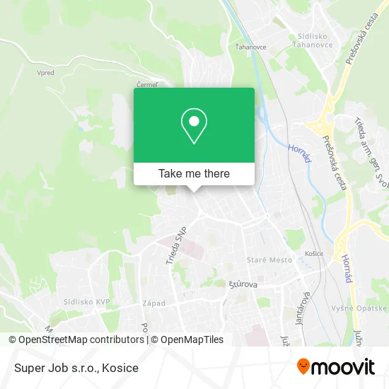 Super Job s.r.o. map