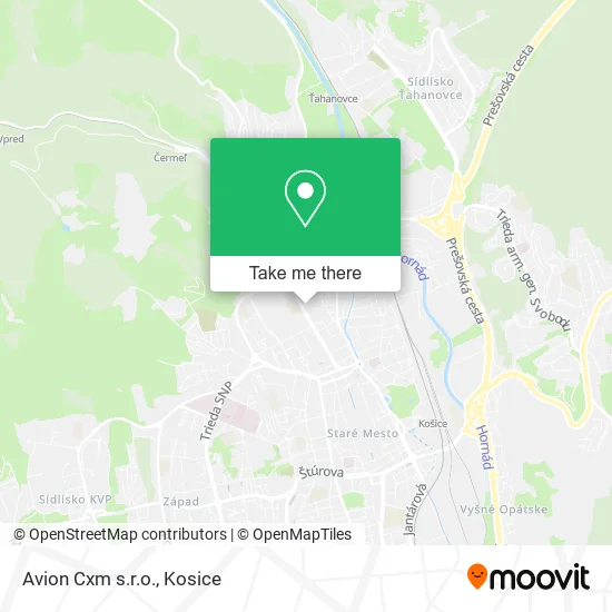 Avion Cxm s.r.o. map