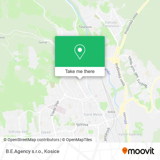 B.E.Agency s.r.o. map