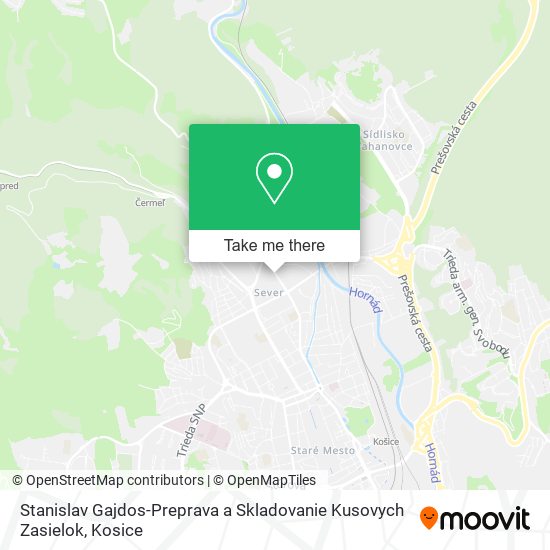 Stanislav Gajdos-Preprava a Skladovanie Kusovych Zasielok map